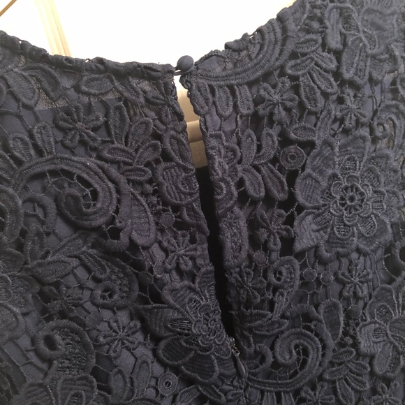J. Crew size 2P navy lace dress - Picture 3 of 4